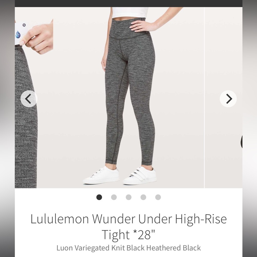 Lululemon Wunder Under High-Rise Pants Comfortable & Supportive Workout Leggings